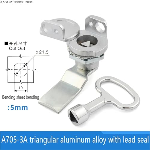 Boîte de distribution MS705-3A extérieure avec serrure rotative cylindrique triangulaire - 3