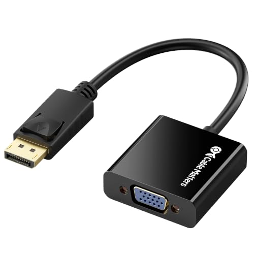 Cable Matters DisplayPort to VGA Adapter, DP to VGA Adapter, Black - image 1