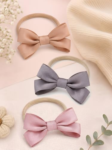 Image of POLKA TOTS Baby Hairbands for Kids Girl | Cute Stretchable Hair Bands for Baby Girls | Kids Hair Accessories | Elastic Infant Hairband | Toddler Hair Clips (Pack of 5)