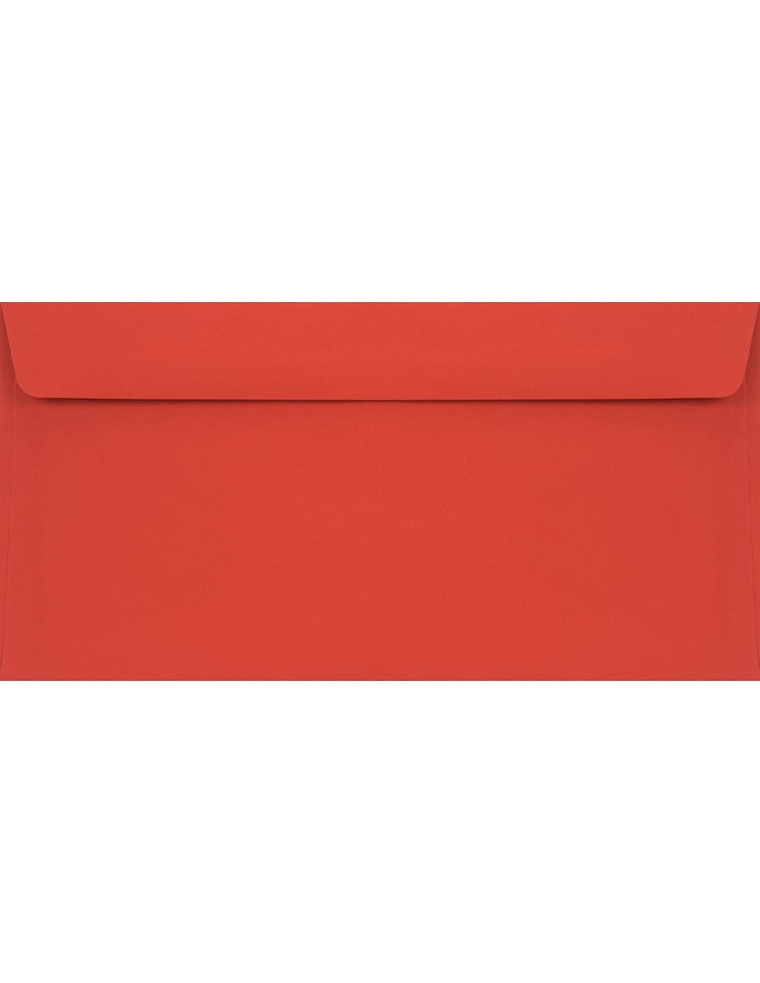 Netuno 25 Long red envelopes DL 110 x 220 mm 4.33 x 8.66 in 90gsm Burano Rosso Scarlatto Invitation Envelope Elegant Colourful envelopes for Weddings Christmas Birthdays Greeting Cards Postcards