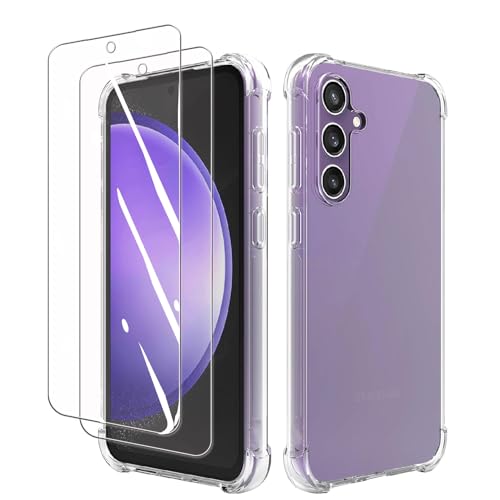 Seninhi �Ή� Galaxy S23 FE �p�� �P�[�X �y2+1���Z�b�g�F�P�[�Xx1 + �K���X�t�B����x2 �zSCG24 �N���A TPU �ČRMIL�K�i ���΂ݖh�~ �U�M���H �����ߗ� �S�ʕی� 9H�d�x �ϏՌ� �w��h�~ �M�����N�V�[ S23 