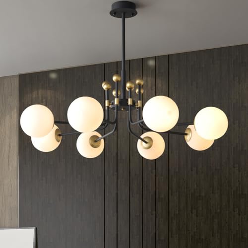 Lustre nordique à LED en verre pour illuminer un salon moderne - 3