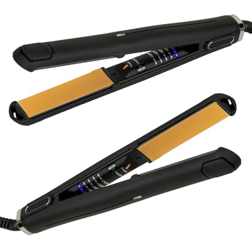 Plancha y Rizador de Cabello Profesional 2 en 1, Plancha de Titanio y Cerámica, con Placas Flotantes y Calentamiento Rápido miniatura 2