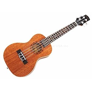 Woodnote Mahogany/Ivory Inlaid 24″ Concert Ukulele-Rosewood Fingerboard & Bridge- Free Padding carrying bag
