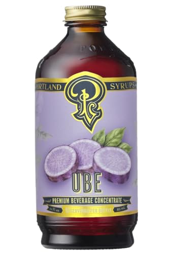 Image of Portland Syrups Ube Syrup - Rich Ube Extract for Cocktails, Mocktails, Sodas, Non-Alcoholic Spritz, Coffee, Smoothies, Shakes, and Recipes, Flavorful Syrup for Drinks, 12 oz, 12 Servings, Pack of 1