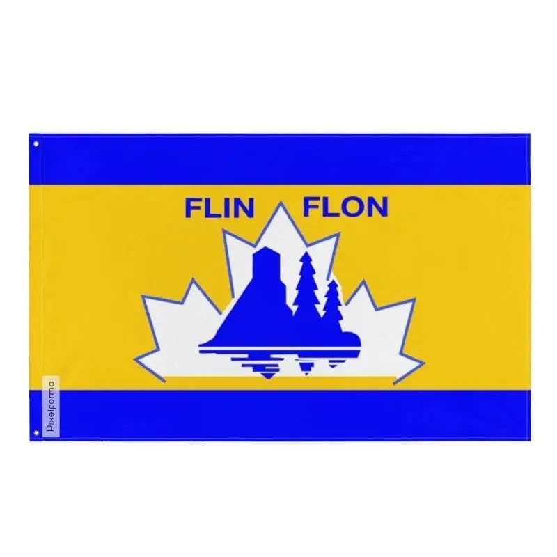 Drapeau Flin Flon extérieur grand format bannière polyester Pixelforma