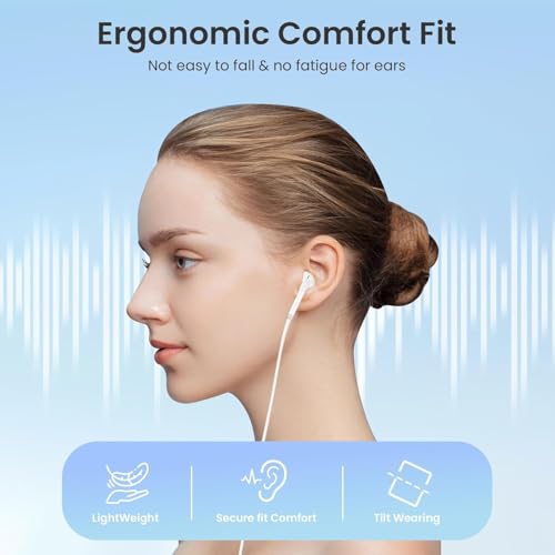 Image of ONE43 Earphone,Wired Earphone Turbo BASS Sound for All Devices Full BASS Sound and Clear MIC for Calling (Classic)
