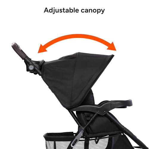 Image of Baby Trend EZ Ride DLX Stroller Travel System (with EZ-Lift Plus Infant Car Seat), Dash Midnight