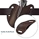 Be In Your Mind 1x Messertasche aus Dunkelbraunem Leder Kompatibel mit EDC Kompakter Zusammenklappbarer Messerhalter mit Scheide für Gürtel Tasche Und Taktischen Einsatz