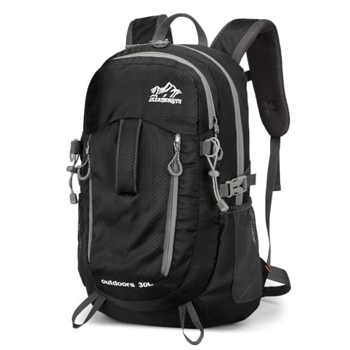 Waniki 30L Wanderrucksack Herren Damen Reiserucksack Wasserdicht Rucksack Outdoor Trekkingrucksack Leicht Groß Rucksäcke Backpack Tagesrucksack für Wandern Radfahren Klettern Camping Sport Reisen