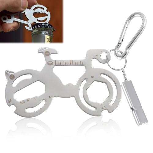 DGUSO Llavero Multiherramienta 12 en 1 para Bicicleta