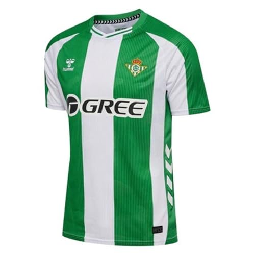 hummel Real Betis Home - Camiseta corta para niños 2025 2026, verde, 13 años