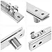 Zerodeko Heavy Duty Stainless Steel Pivot Hinge Set for Wood Doors, Adjustable Hidden Rotation Hinge with Top and Bottom Mount, Industrial Door Hardware for Secure Lateral Opening