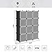 SONGMICS Cube Storage Organizer, 12-Cube Closet Storage Shelves, Modular Bookcase, Black ULPC34HV1