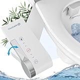 HOPOPRO Bidet Attachment for Toilet, Bidet with Non-Electric Dual Nozzle (Feminine/Rear Wash), Adjustable Water Pressure Control, Easy Home Installation (White)