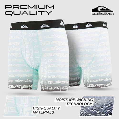 Quiksilver Mens Underwear 4 Pack Boxers for Men Supersoft Brushed Polyester Mens Boxer Briefs4