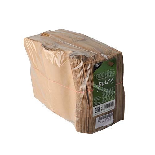 PAPSTAR 1000 bolsas para perros calientes, 18 cm x 11 cm, color marrón