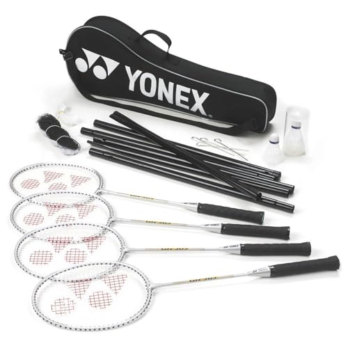YONEX Badminton-Set für 4 Spieler, schwarz/ali, One Size, K-REY-YXR150 YONEX Badminton-Set für 4 Spieler, schwarz/ali, One Size, K-REY-YXR150