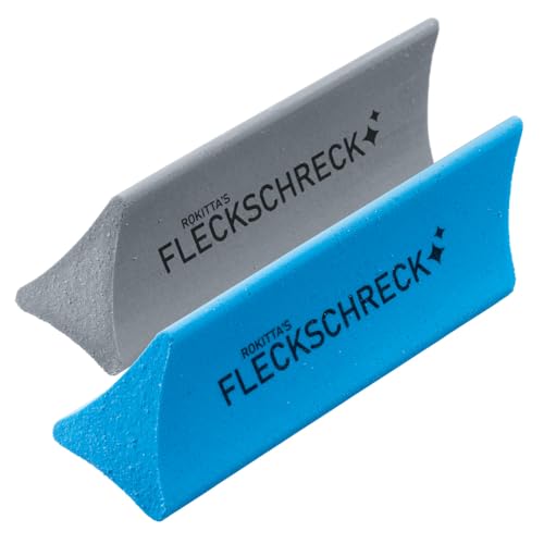 Rokitta's Fleckschreck - Der Original Schmutz-Radierer aus 'Die Höhle der Löwen' | Strahlende Oberflächen in Küchen und Bad, entfernt Schmutz, Kalk, Rost, Wasserflecken, Schmutz [2er Set Küchen & Bad]