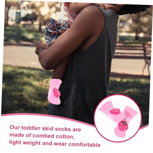 LIFKOME Warm Cotton Non Slip Socks for Boys Months Autumn Winter Childrens Floor Socks with Silicone Grip Soft Breathable Cotton for Indoor Outdoor Use Random Style3