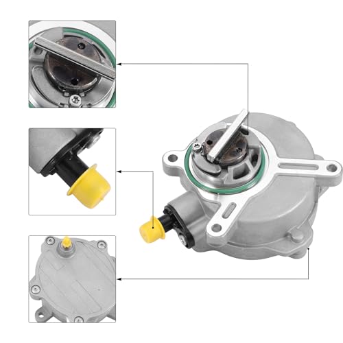 Bomba de Vacío para Frenos AULINK AUVPN114 para BMW X5 545i 550i 650i (Motor 4.4L 4.8L 6.0L V8 V12) | Compatible con BMW 645ci 745i 745Li 750i 750Li 760i 760Li E53 E60 E65 E66 E70 miniatura 2