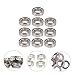 GARVALON Car Toys Rc Car Parts 10pcs 4 * 7 * 2mm Steel Bearings Sturdy Practical Kit