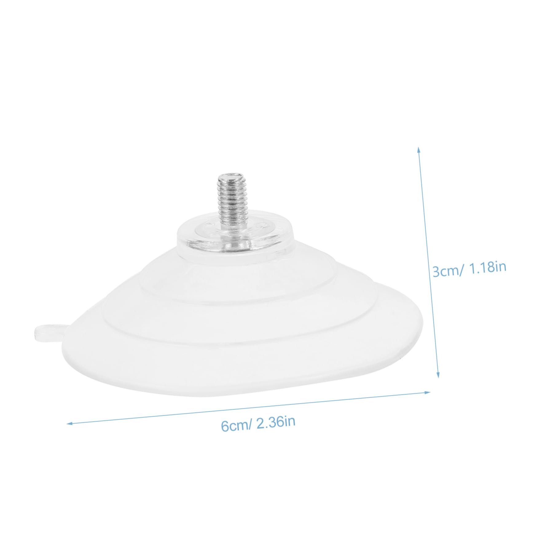 OUNONA 10pcs Metal PVC Suction Cups Small Screw Sucker Holders for Glass Windows Heavy Duty Suction Cup Hooks