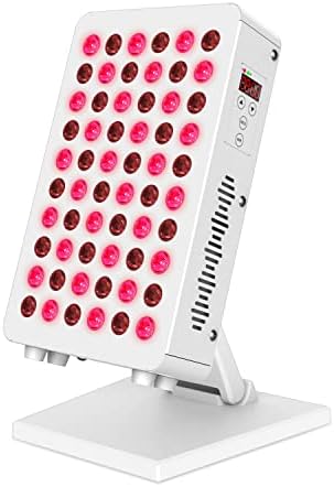 HKE Red Light Therapy Device for Body Face, Near Infrared Light 660nm 850nm, 300W 60 Clinical Grade LEDs Panel for Anti-Aging, Pain Relief, Skin Health, Improve Sleep, Energy