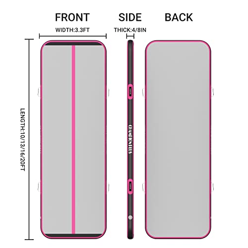 ChampionPlus Airtrack Matte 5m (Schwarz-Rosa) - 2