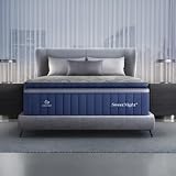 Sweetnight CoolNest 16 Inch Queen Mattress, Hybrid Queen Size Mattresses with DuoSense Pillow Top & Memory Foam for Feels up to 8° Cooler, Medium Firm Mattress Pressure Relief CertiPUR-US Certified