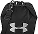 Under Armour K39063 Under Dual Compartment Lunch Bag, 8.5 x 7.5 x 12.6, Black with silver logo