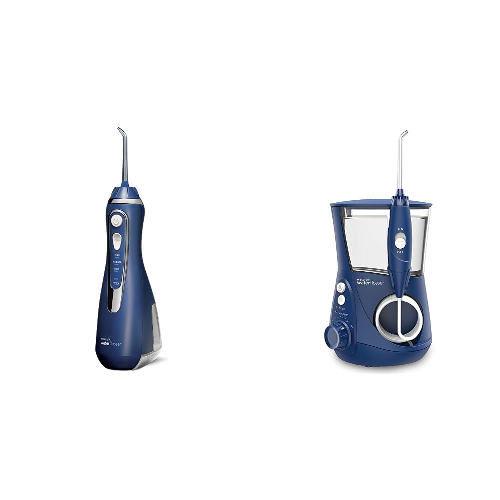 Waterpik Cordless Advanced Water Flosser for Teeth Gums Braces Dental Care with Travel Bag Aquarius Water Flosser Professional