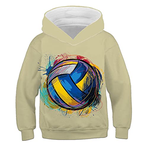 Super 3d impresión sudadera con capucha niños y niñas Top con capucha ropa moda K fútbol sudadera casual manga larga suéter, Wy45., 10 años Cover