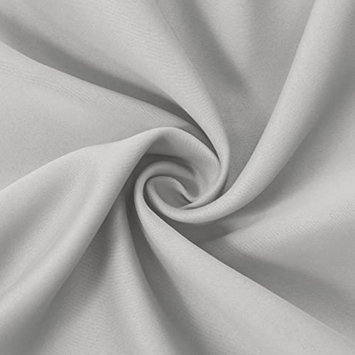 Image of LEMOMO Light Grey Thermal Blackout Curtains /42 x 72 Inch /Set of 2 Panels Room Darkening Curtains for Bedroom