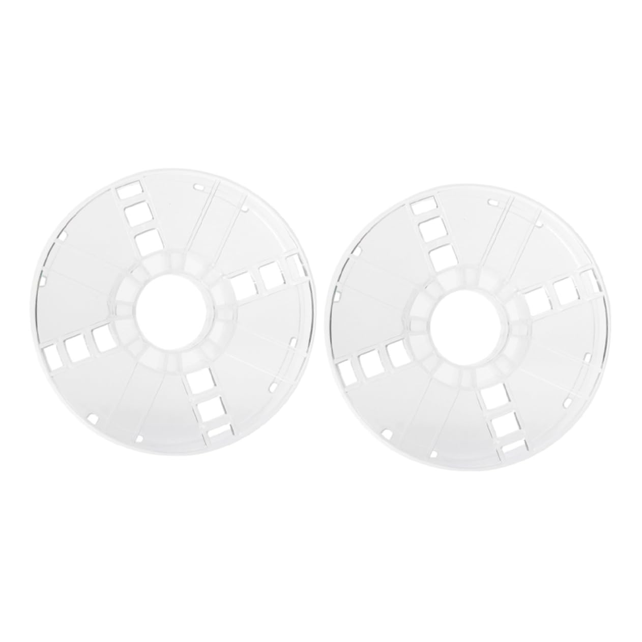 PRETYZOOM 2pcs Plastic Spool Retractable Cord Reel Garage Cable Line Outdoor Garden Wire with Extension Spool Storage Transparent