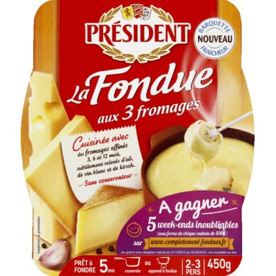Président La fondue aux 3 Fromages, 450g