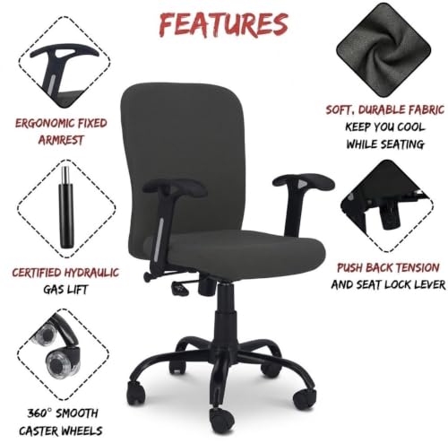 Image of FC Revolving Office Chairs Ergonomic Executive Computer Push Back (Highly Recommended) Executive Chair Outdoor Room Chair Ergonomic Push Back Black Chair