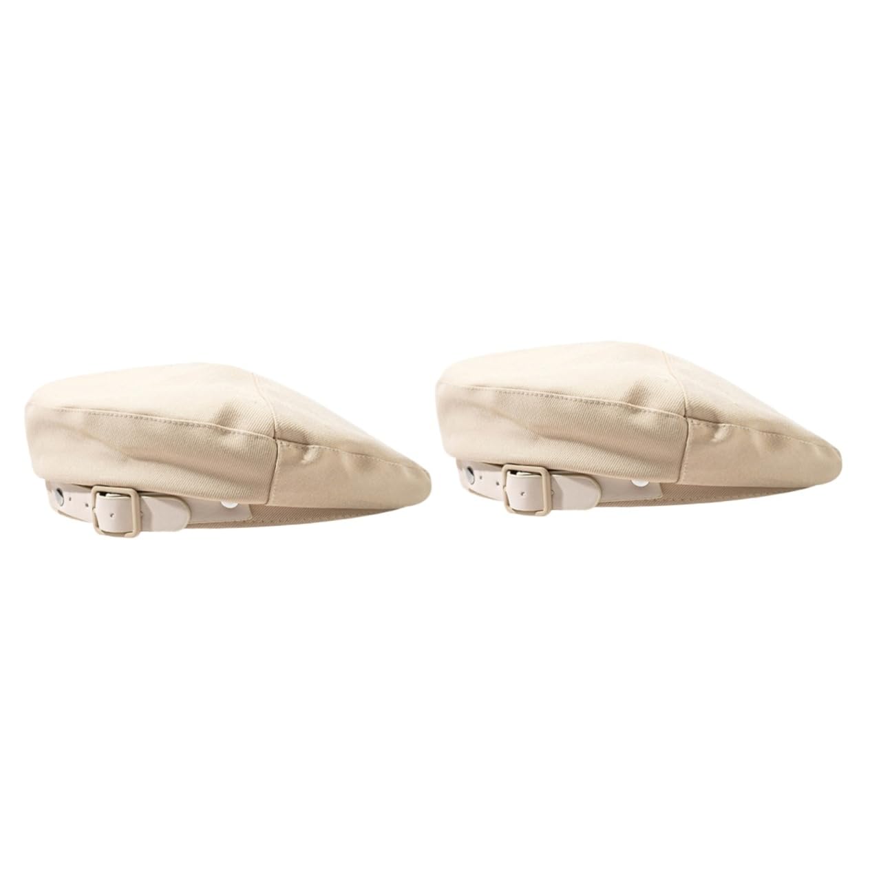 Béret rétro femme en cuir avec visière solaire lot de 2 chapeaux vintage