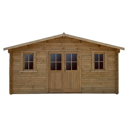 Gardy Shelter Abri de Jardin Bois Massif Traité 19,8m² |