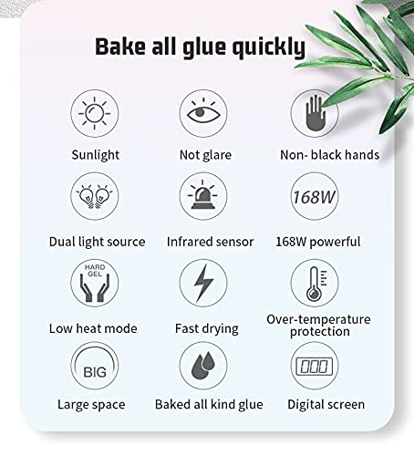 Lámpara de uñas Nueva lámpara LED UV de 90 W Secador de uñas Luz de curado de manicura para secar Esmalte de Gel Lámpara de uñas Gellak con Temporizador Sensor Inteligente Herramientas de uñas para