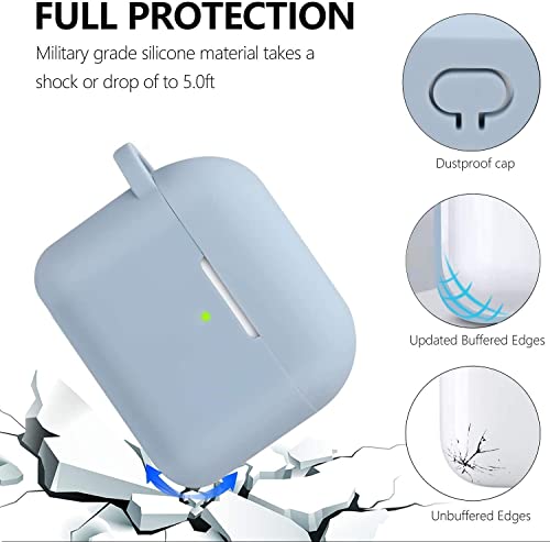 Image of VISOOM Case for Airpods 3 Pink Airpods 3rd Cases 2021 Silicone for iPod 3 Earbuds Case Cover Women Wireless Charging Case with Accessories Girl Bling Keychain for Apple Ear Buds 3rd Generation