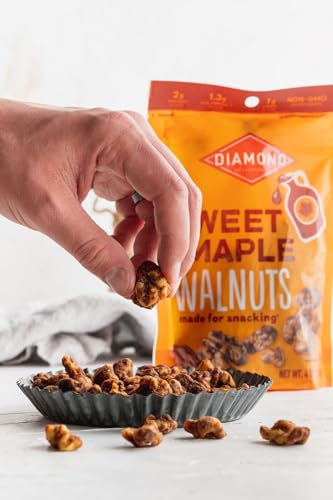 Image of Diamond of California Sweet Maple Walnut Snack Nuts, 4 oz. (4 Pack)