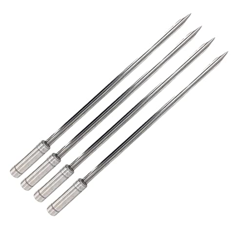 Kit 4 Espetos Espada Inox 50cm Para Churrasco - Resistente