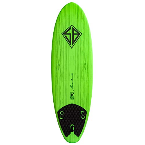 Scott Burke 6' Baja Soft Surfboard, Lime Green