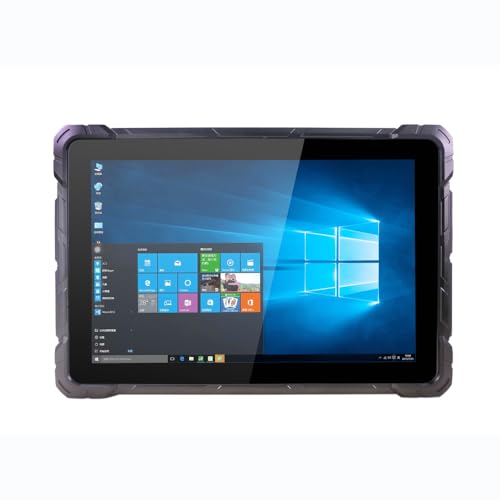 Image of Rugged Industrial Tablet, Windows 11 Pro, Intel N100, 16GB + 256GB | 10.1 inch PC with RS232, Gigabit Ethernet, dual USB 3.2, full-function Type-C and 8000mAh battery, IP67