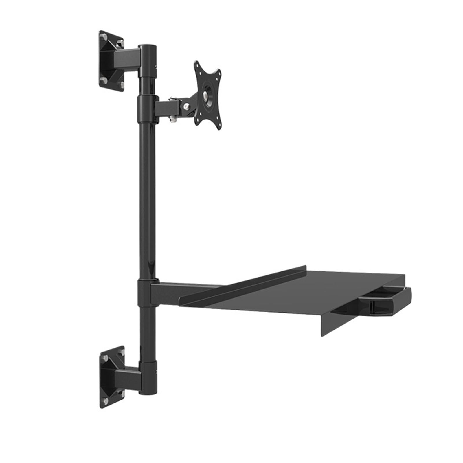 YLUPVT Wall-mounted monitor keyboard bracket industrial assembly line rack telescopic universal computer rack W814