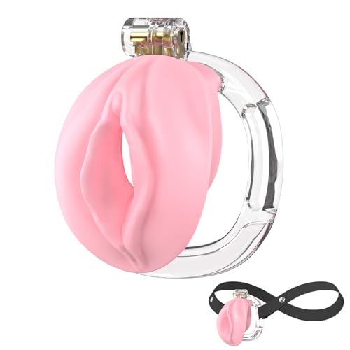 Image of Male Chastity Cage 3D Printed Sissy Cage Cock Cage with Soft TPE Bondage Gear & Accessories Adult Sex Toys Slave Tool Chastity Devices (Pink)