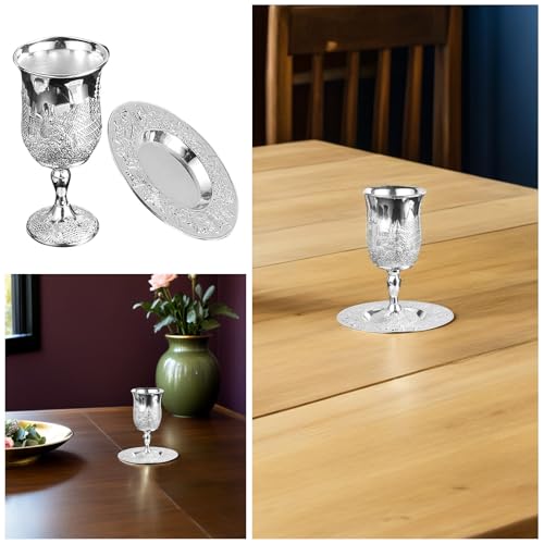 Copa de vino judía como regalo para anfitrión de Shabat 4