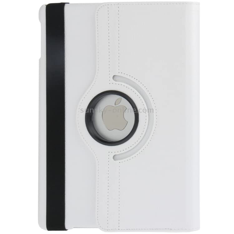 PU Leather Rotate Stand Case for iPad 9.7 inch 5th/6th Generation 2017/18 and For iPad Air 1st Generation and iPad Air 2 2013/14 (White) - Image 3