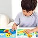 Barlone 12 Stück Moosgummi Mosaik Klebebilder Bastelset für Kinder-Transport Sticker, 3D EVA Schaum Aufkleber, Selbstklebendes Kreativset als Geschenk oder für Kindergeburtstag